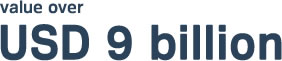 value over USD 9 billion